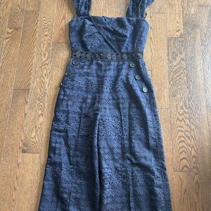 Self-Portrait Blue Sleeveless jumpsuit